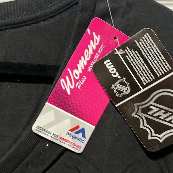 NHL ANAHEIM DUCKS LOGO SHIRT MAJESTIC FANS FASHION SIZE 1X NWT - Picture 4 of 9